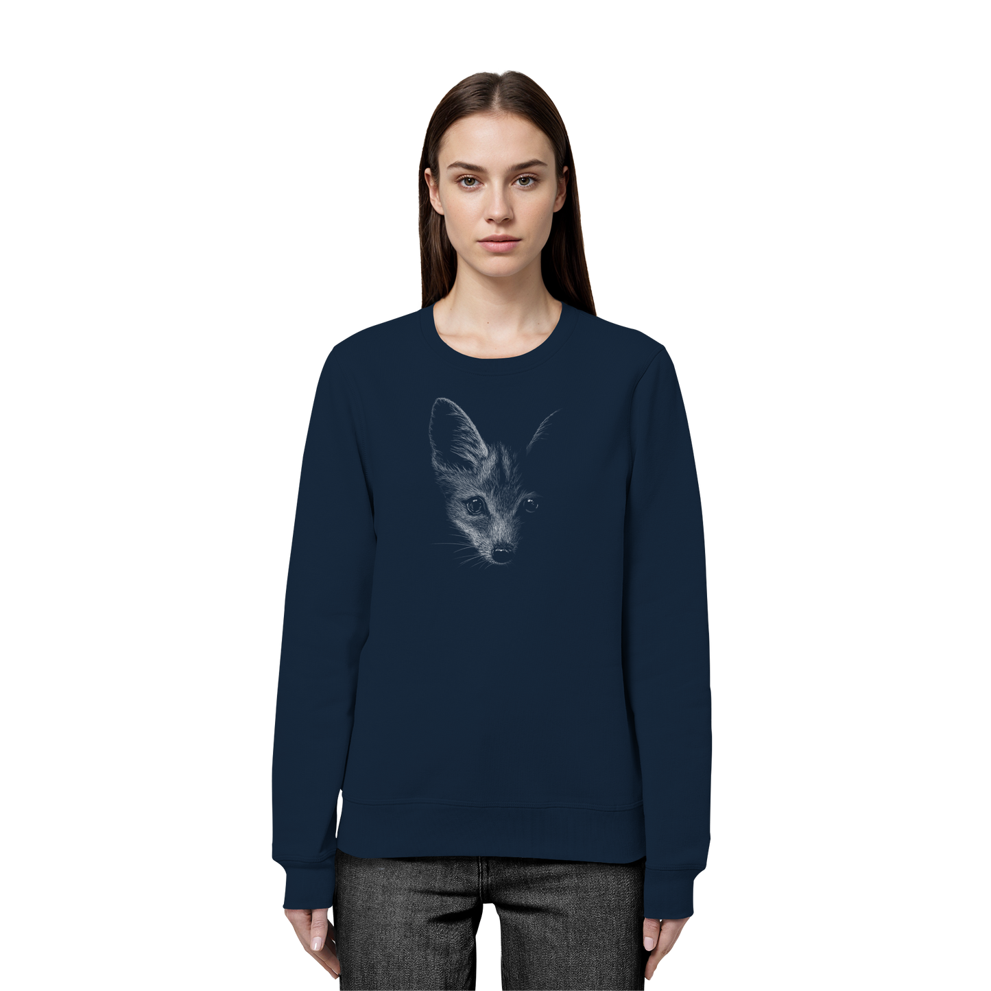 Fuchs Kritzelkunst Illustration - Organic Basic Unisex Sweatshirt