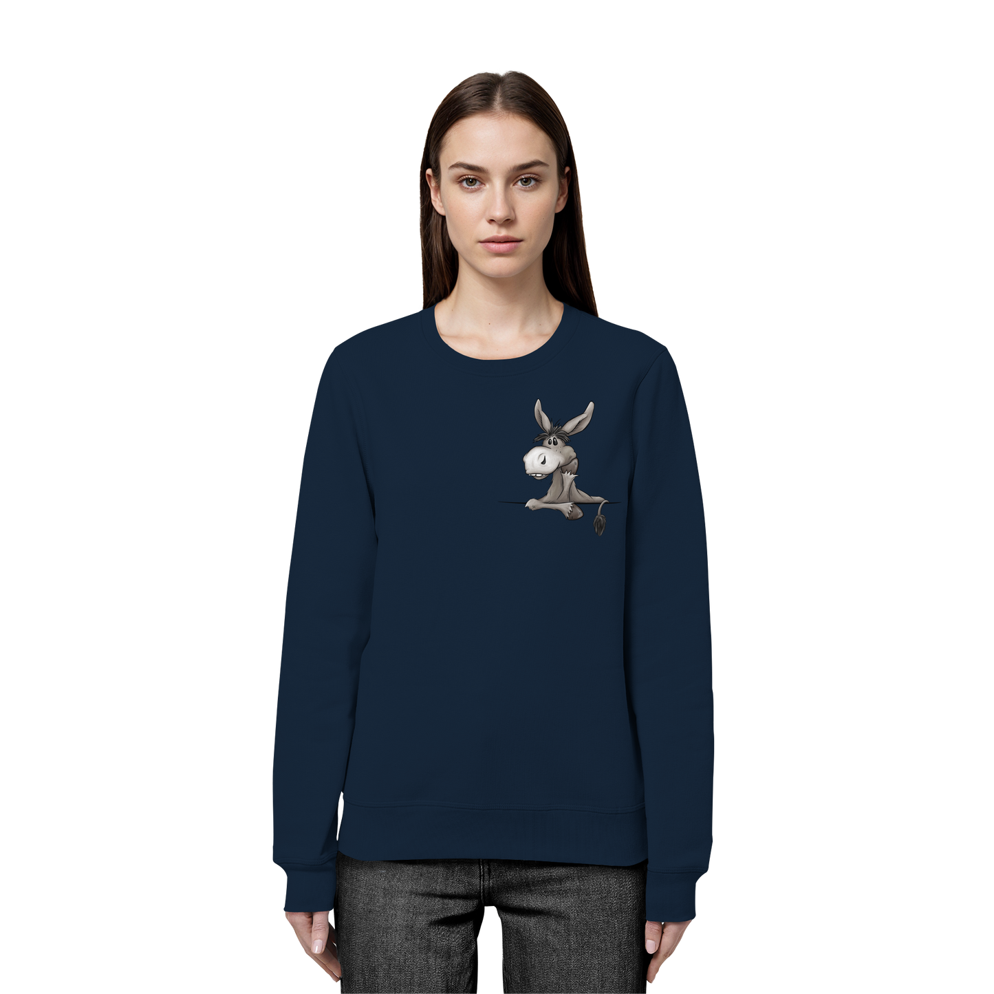 Lustiger lässiger Esel - Organic Basic Unisex Sweatshirt