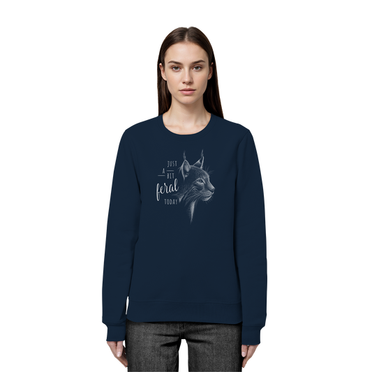 Just A Bit Feral Today! Wildkatze - Organic Basic Unisex Sweatshirt