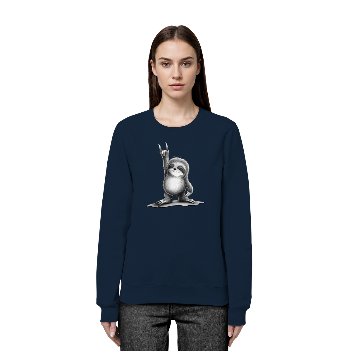 Rock On Party Faultier - Organic Basic Unisex Sweatshirt