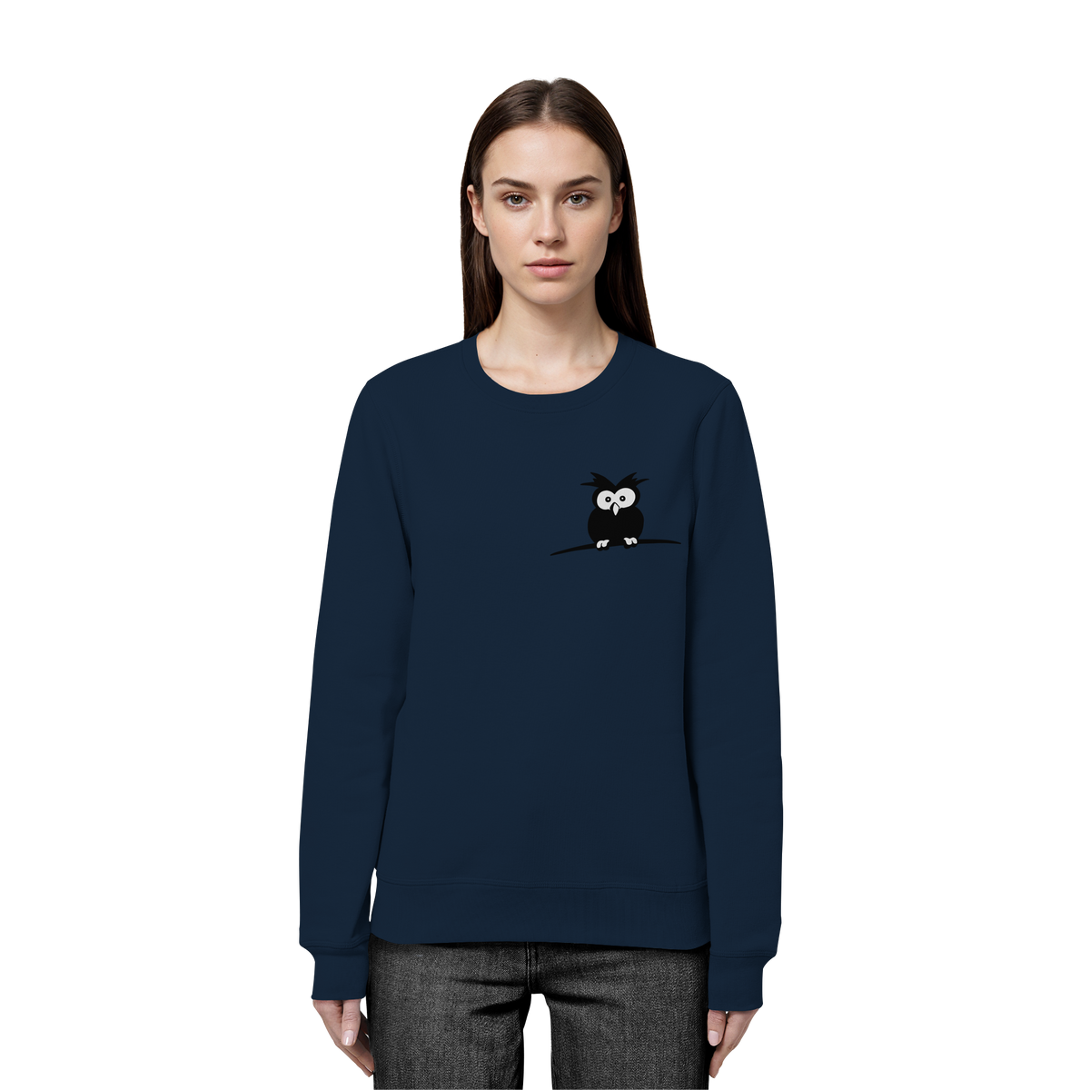 Kleine struppige Eule - Organic Basic Unisex Sweatshirt