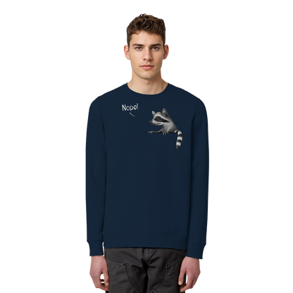 Nope! Frecher verwegener Waschbär - Organic Basic Unisex Sweatshirt