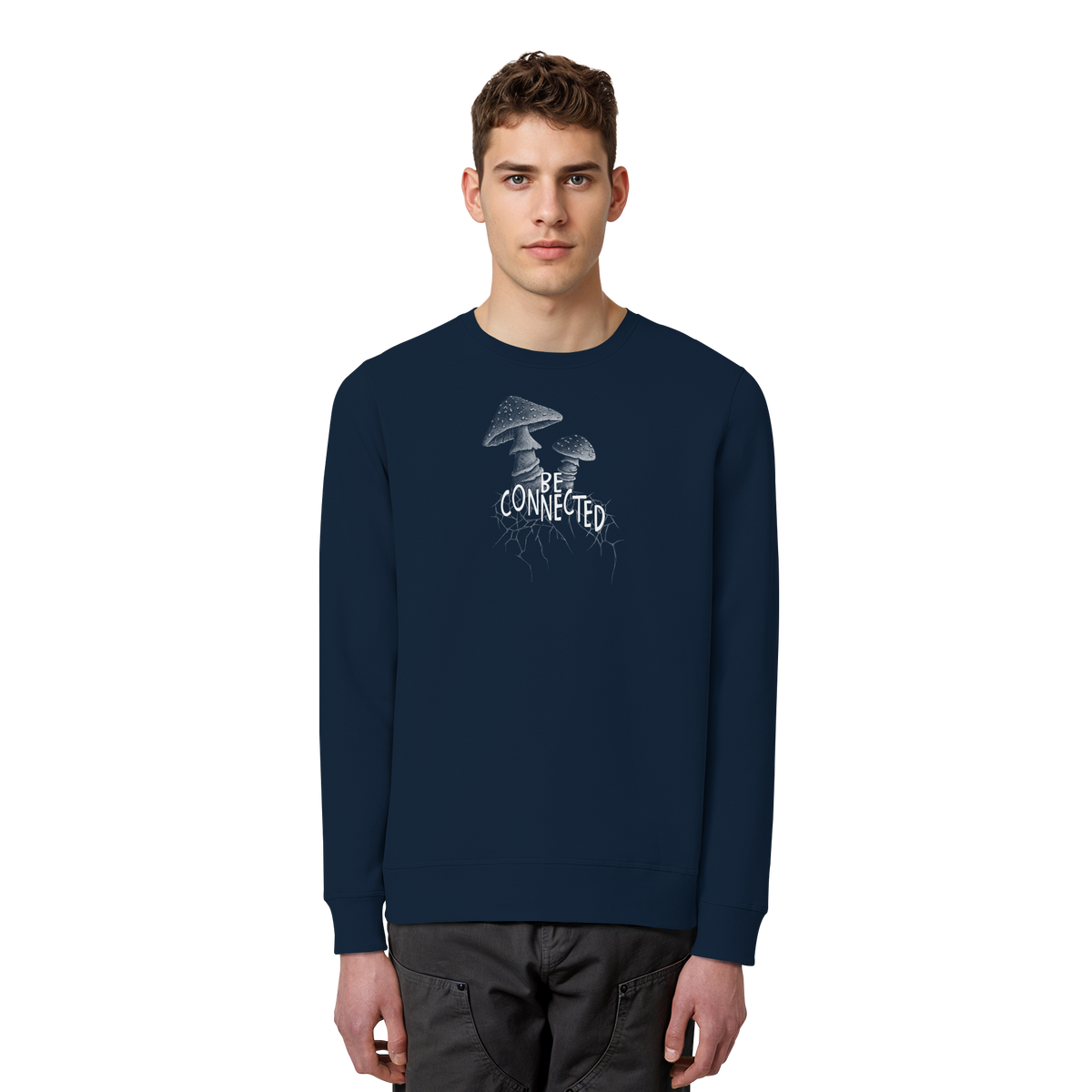 Be Connected Panther-Pilz - Organic Basic Unisex Sweatshirt