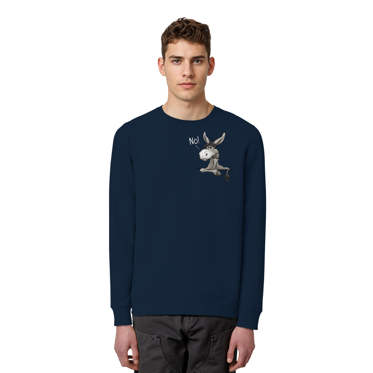 Nö! Störrischer Esel - Organic Basic Unisex Sweatshirt