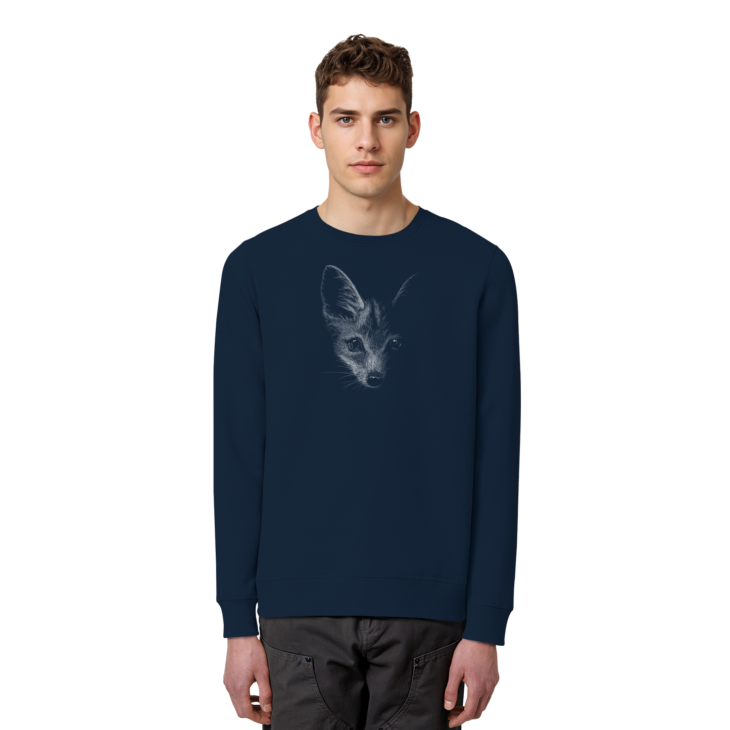 Fuchs Kritzelkunst Illustration - Organic Basic Unisex Sweatshirt