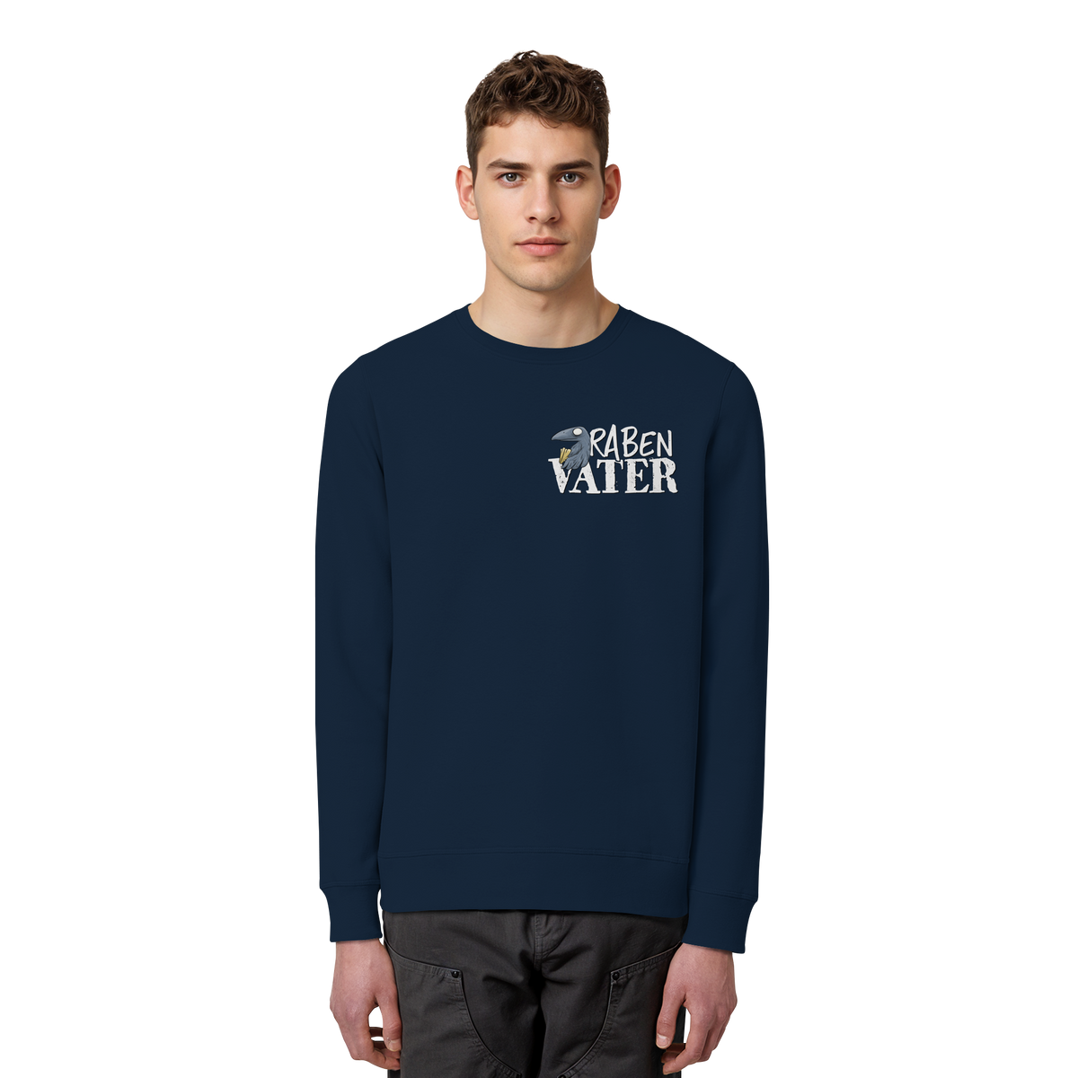 Rabenvater Krähenpapa - Organic Basic Unisex Sweatshirt