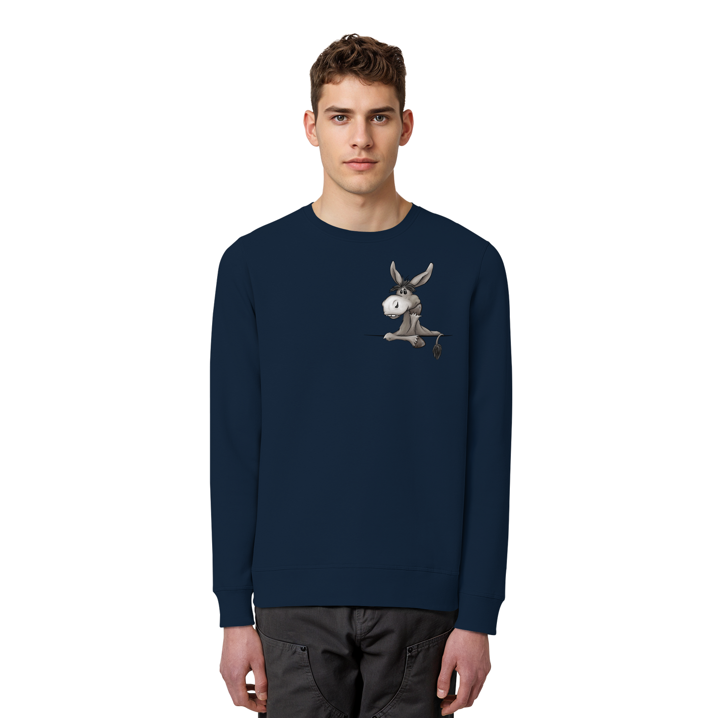 Lustiger lässiger Esel - Organic Basic Unisex Sweatshirt
