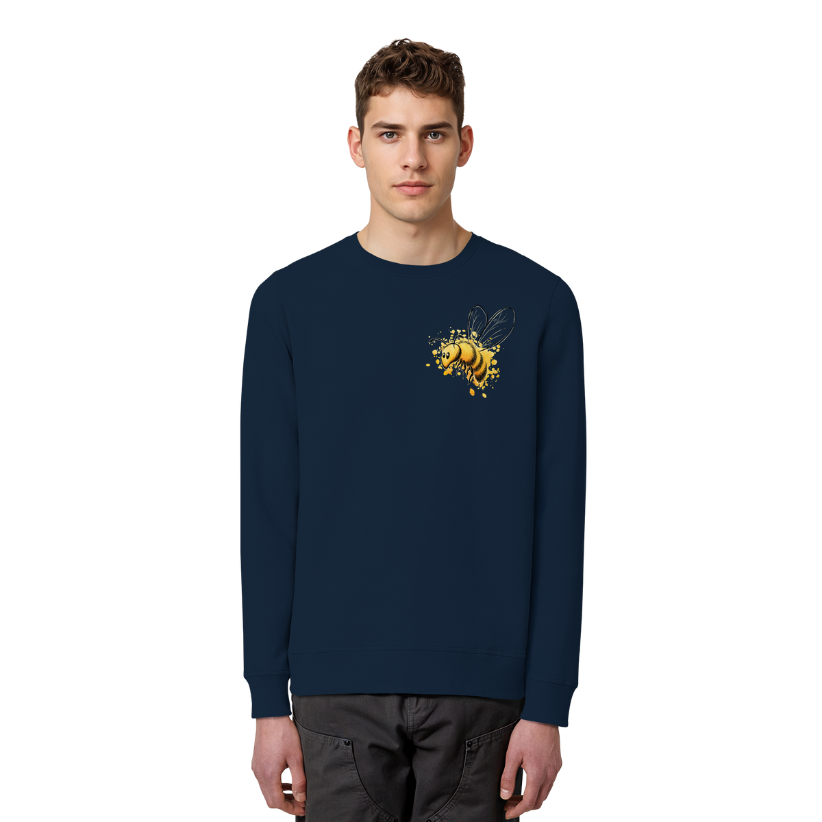 Lässige kleine Honig-Biene - Organic Basic Unisex Sweatshirt