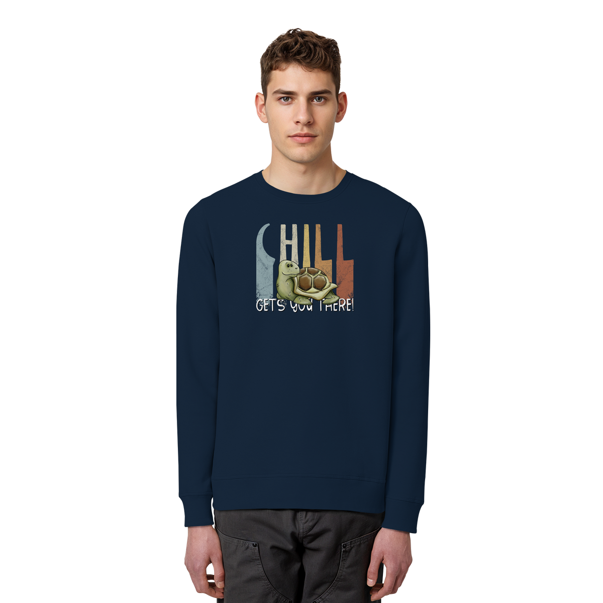 Gechillt gemütliche Schildkröte - Organic Basic Unisex Sweatshirt
