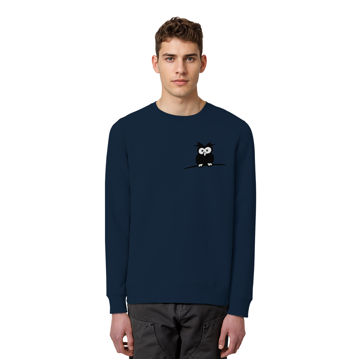Kleine struppige Eule - Organic Basic Unisex Sweatshirt