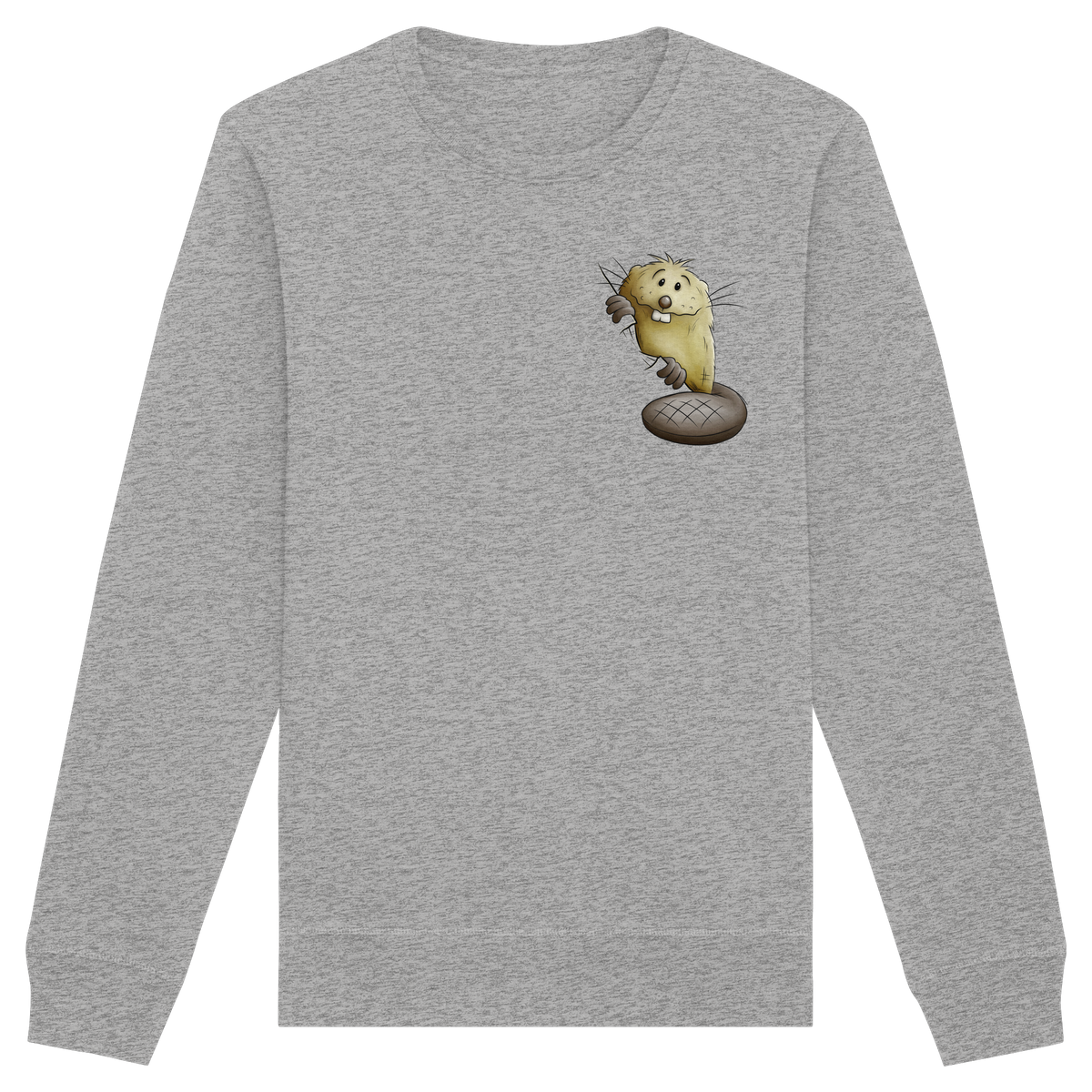 Lustiger frecher Biber - Organic Basic Unisex Sweatshirt