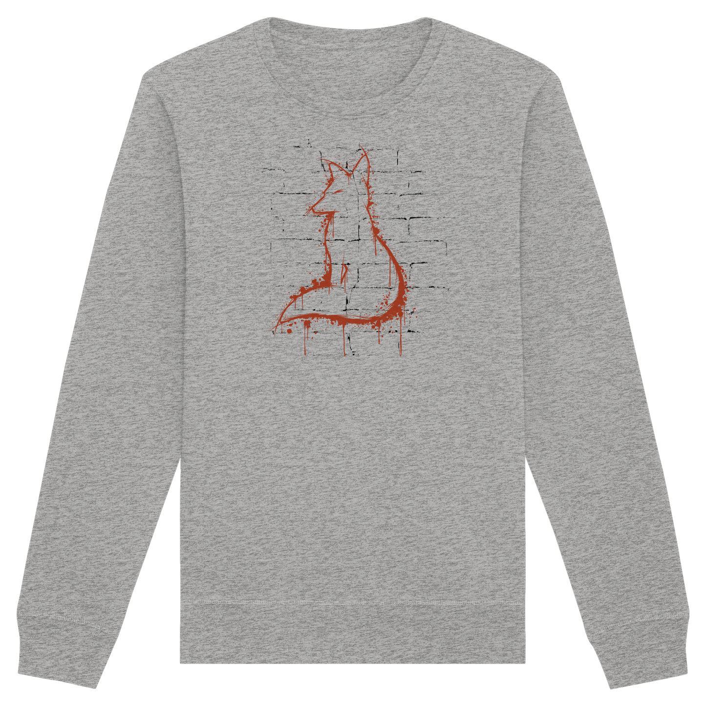 Street Art Fuchs Silhouette - Organic Basic Unisex Sweatshirt