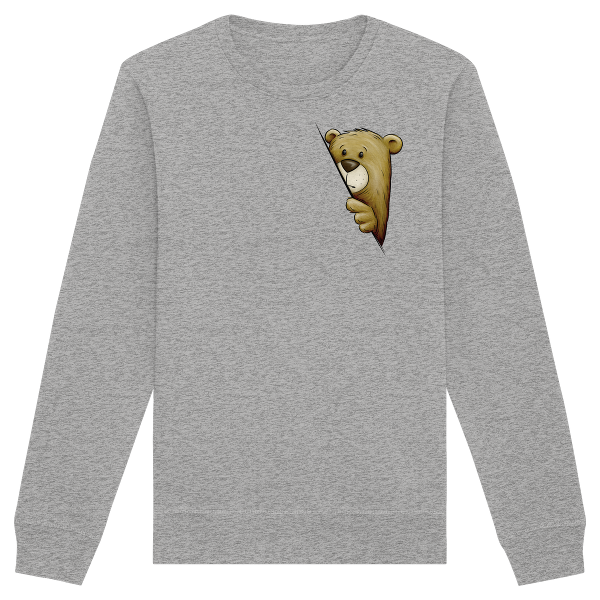 Funky Bär Illustration - Organic Basic Unisex Sweatshirt