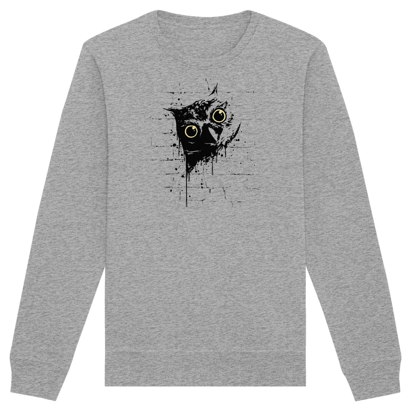 Lässige Street Art Eule - Organic Basic Unisex Sweatshirt