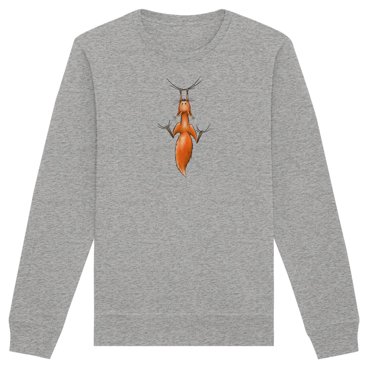 Rotes Eichhörnchen hängt ab - Organic Basic Unisex Sweatshirt