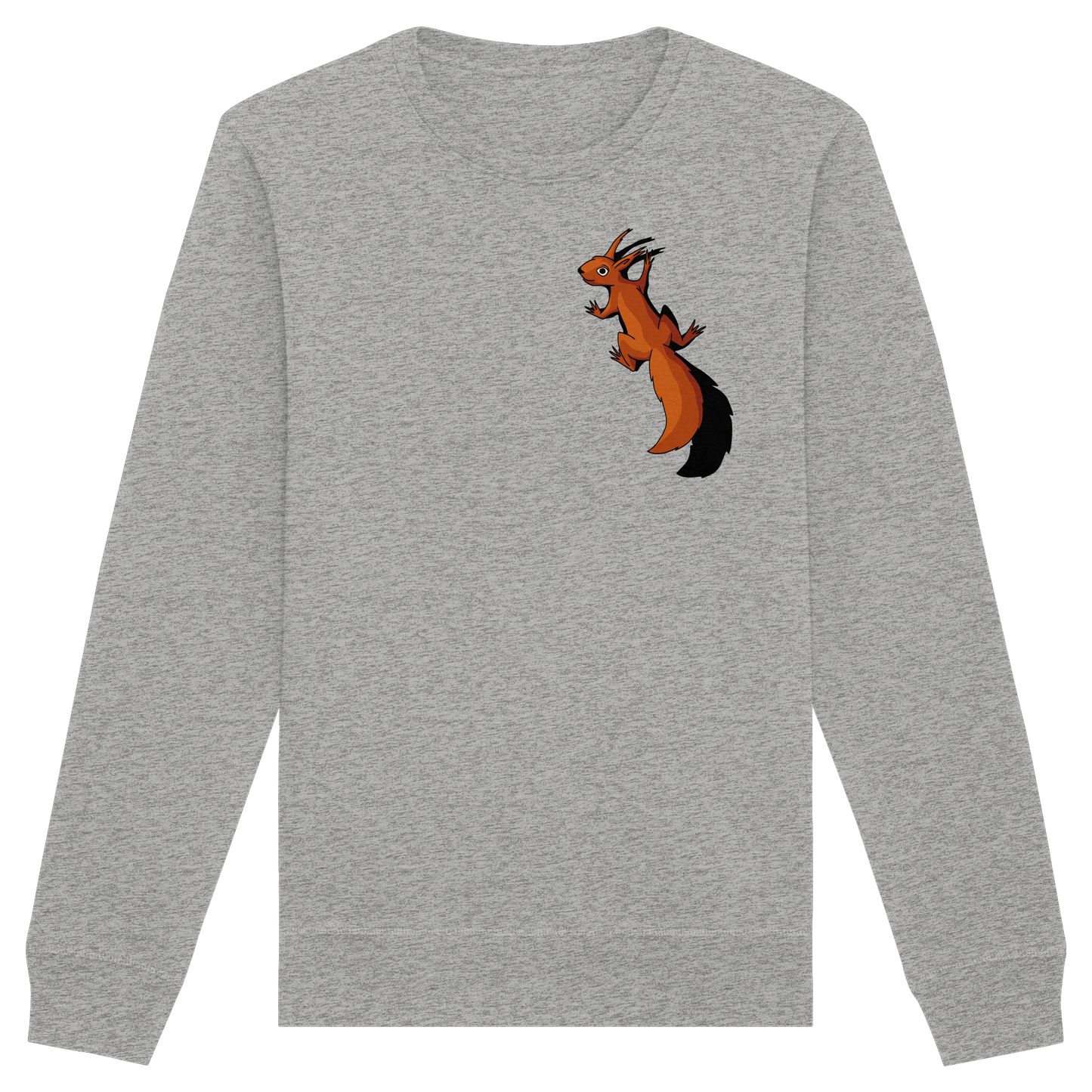 Süßes Eichhörnchen klettert - Organic Basic Unisex Sweatshirt