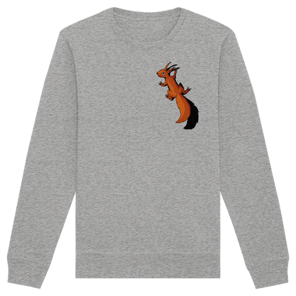 Süßes Eichhörnchen klettert - Organic Basic Unisex Sweatshirt