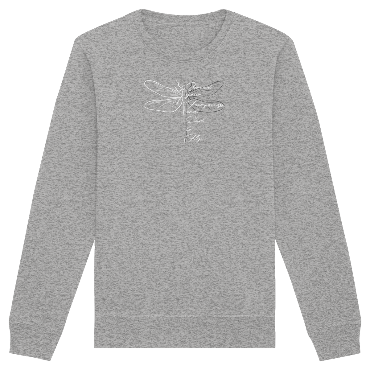 Breite die Flügel aus und flieg los | Libelle - Organic Basic Unisex Sweatshirt