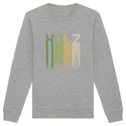 Holz Retro Wald Schriftzug - Organic Basic Unisex Sweatshirt