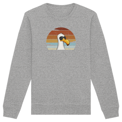 Cool lässige Retro Möwe - Organic Basic Unisex Sweatshirt