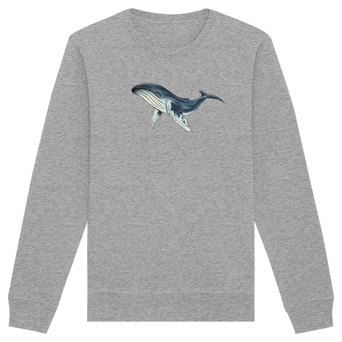 Tiefsee Ozean-Riese Buckelwal - Organic Basic Unisex Sweatshirt