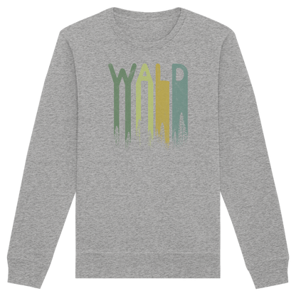 Wald Retro Forst Schriftzug - Organic Basic Unisex Sweatshirt