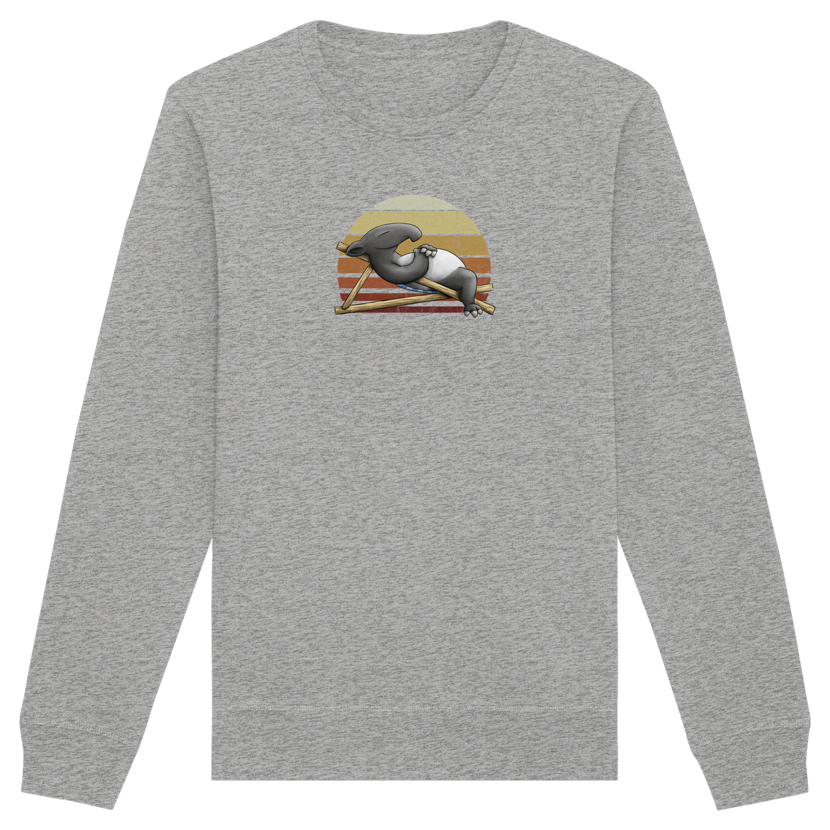Lässiger Retro Sundown Tapir - Organic Basic Unisex Sweatshirt