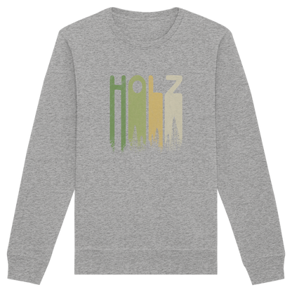 Holz Retro Wald Schriftzug - Organic Basic Unisex Sweatshirt