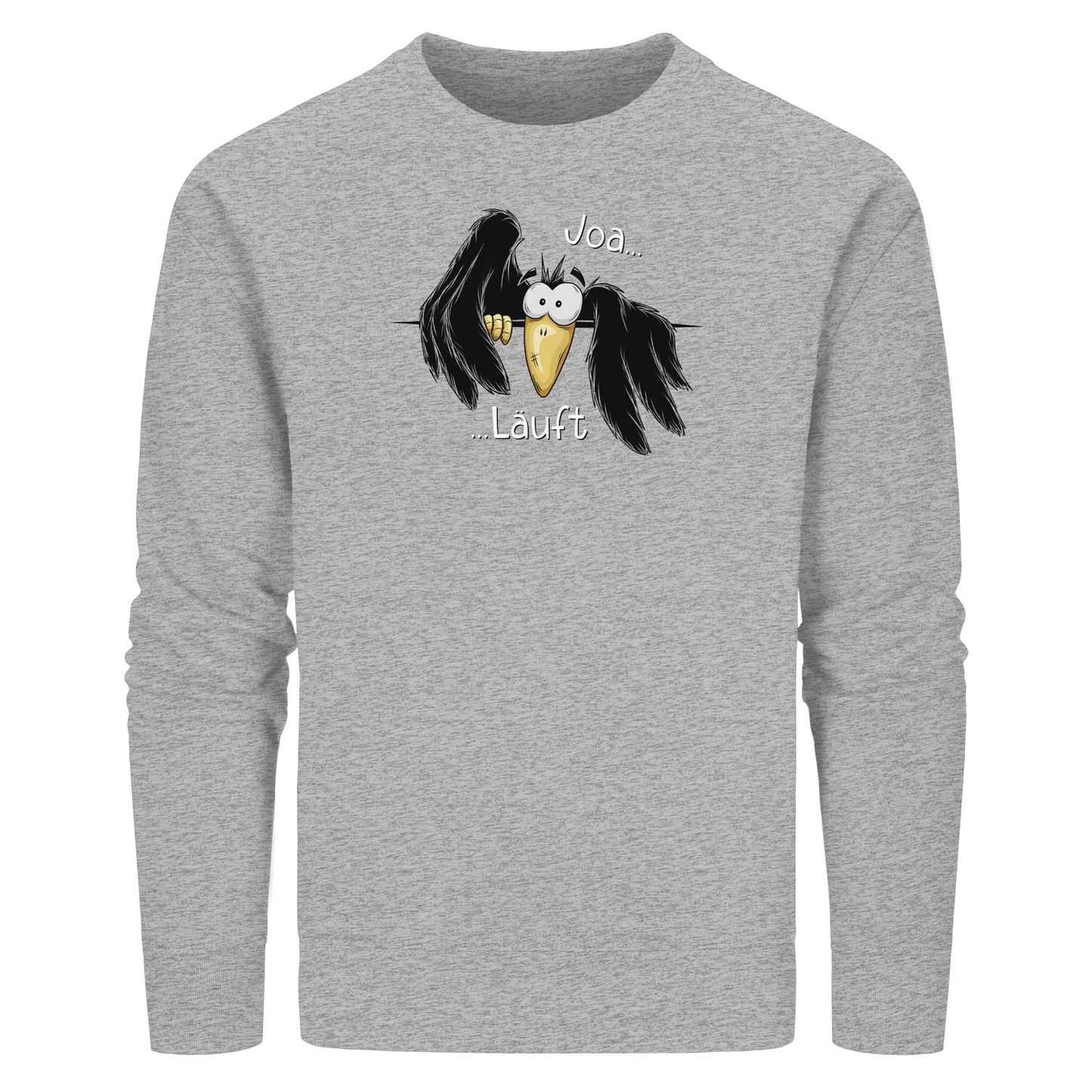 Joa Läuft Krähe gechillter Rabe - Organic Basic Unisex Sweatshirt