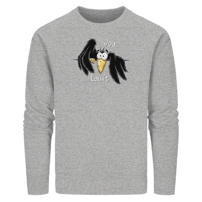 Joa Läuft Krähe gechillter Rabe - Organic Basic Unisex Sweatshirt