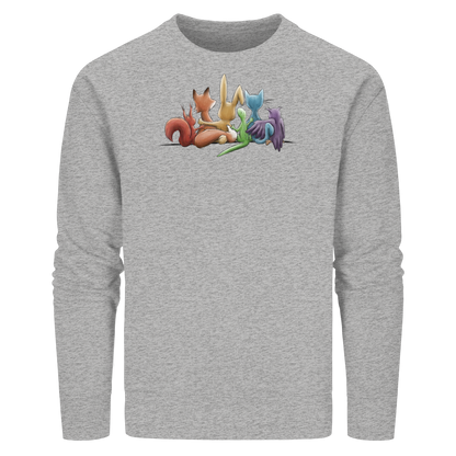 Regenbogen Tiere für Freundschaft, Toleranz und Vielfalt - Organic Basic Unisex Sweatshirt
