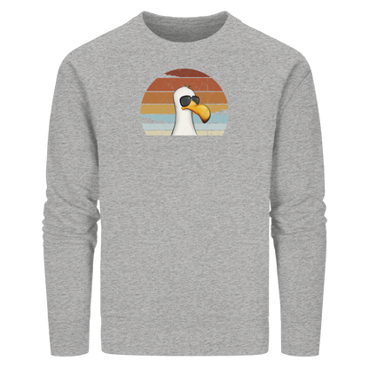 Cool lässige Retro Möwe - Organic Basic Unisex Sweatshirt