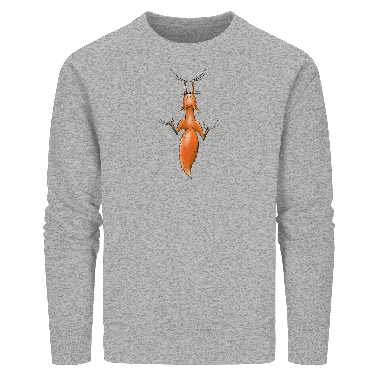 Rotes Eichhörnchen hängt ab - Organic Basic Unisex Sweatshirt