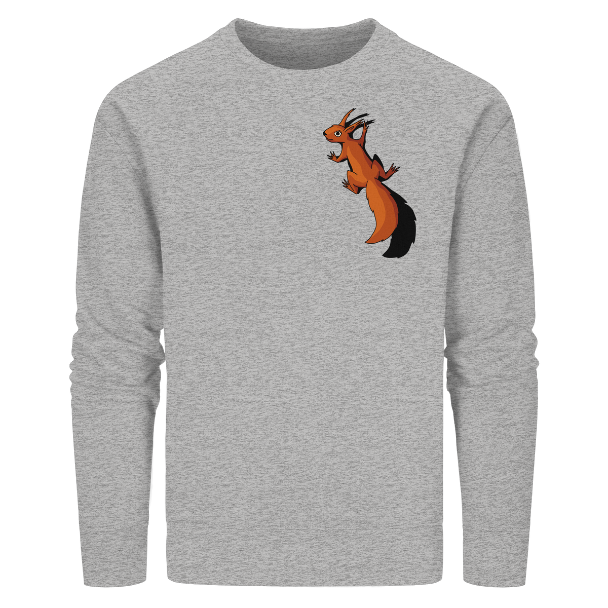 Süßes Eichhörnchen klettert - Organic Basic Unisex Sweatshirt
