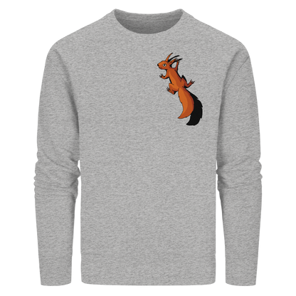 Süßes Eichhörnchen klettert - Organic Basic Unisex Sweatshirt