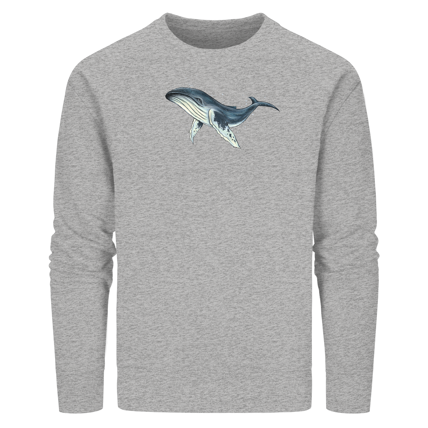 Tiefsee Ozean-Riese Buckelwal - Organic Basic Unisex Sweatshirt