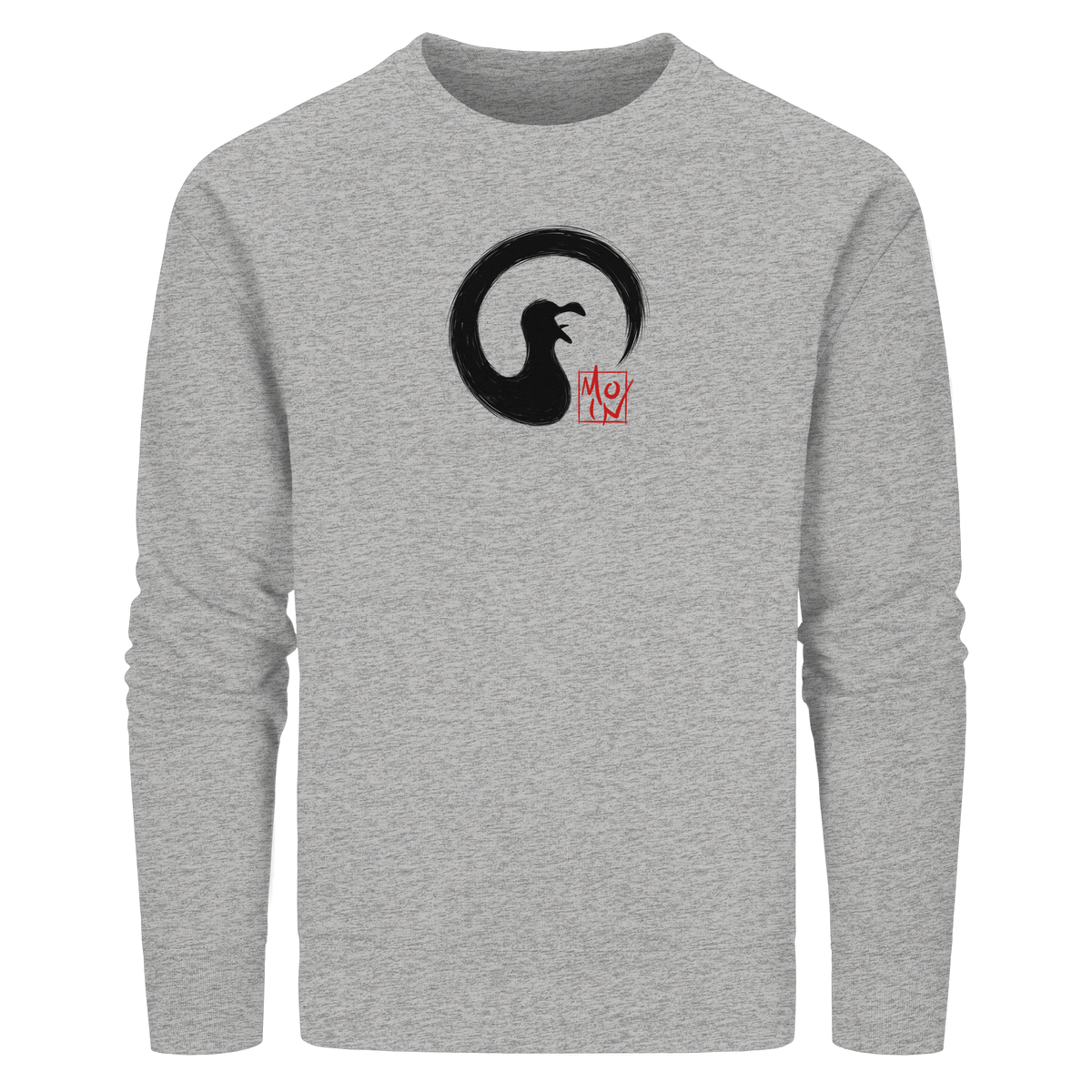 Moin kreischende japanische Enso Möwe - Organic Basic Unisex Sweatshirt