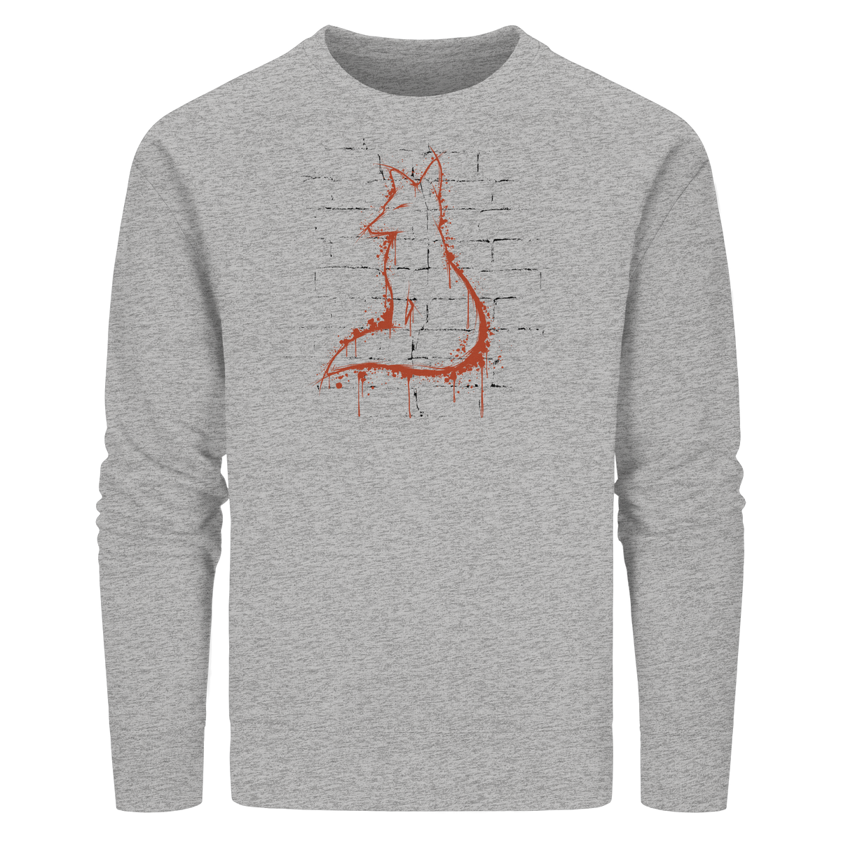 Street Art Fuchs Silhouette - Organic Basic Unisex Sweatshirt
