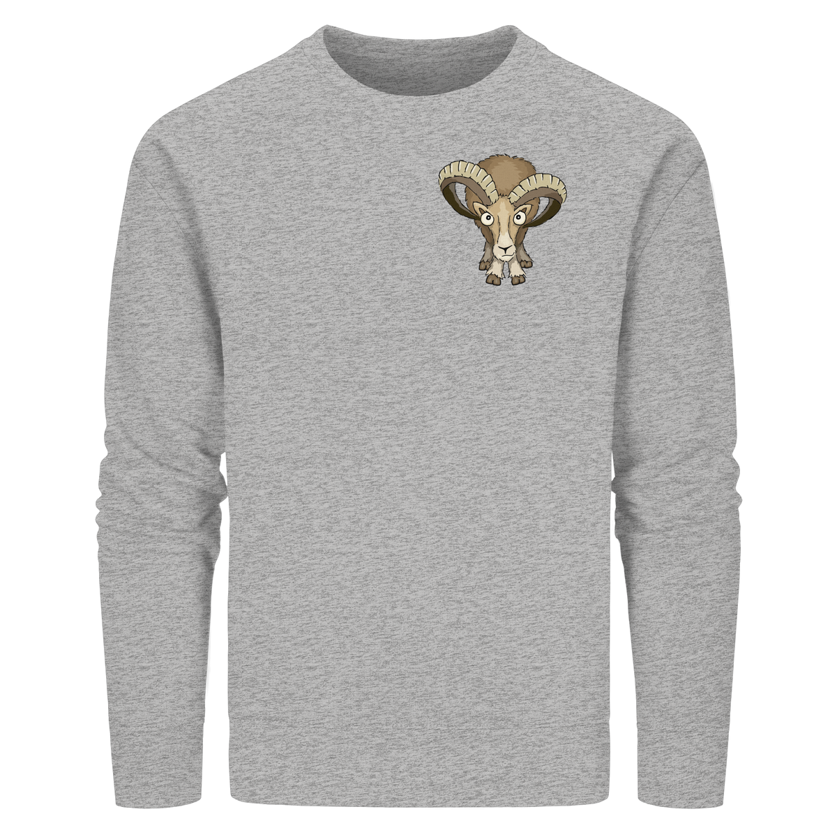 Bockiges Mufflon Widder Schafbock - Organic Basic Unisex Sweatshirt