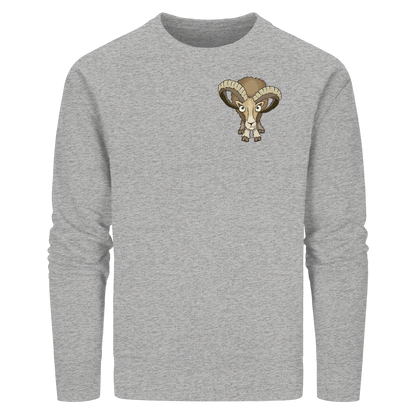 Bockiges Mufflon Widder Schafbock - Organic Basic Unisex Sweatshirt