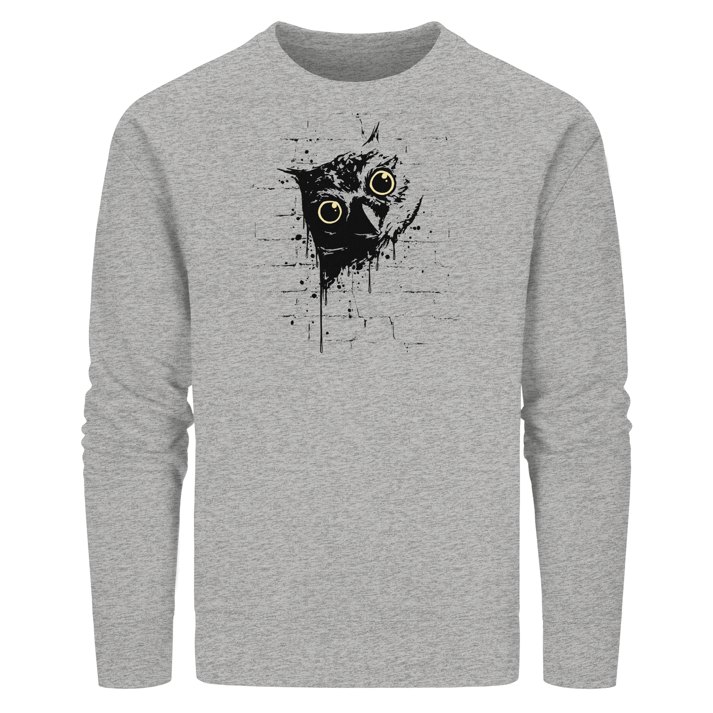 Lässige Street Art Eule - Organic Basic Unisex Sweatshirt