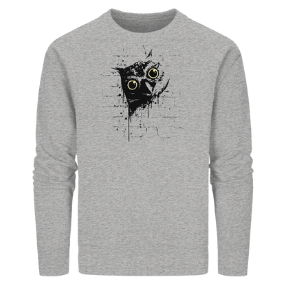 Lässige Street Art Eule - Organic Basic Unisex Sweatshirt