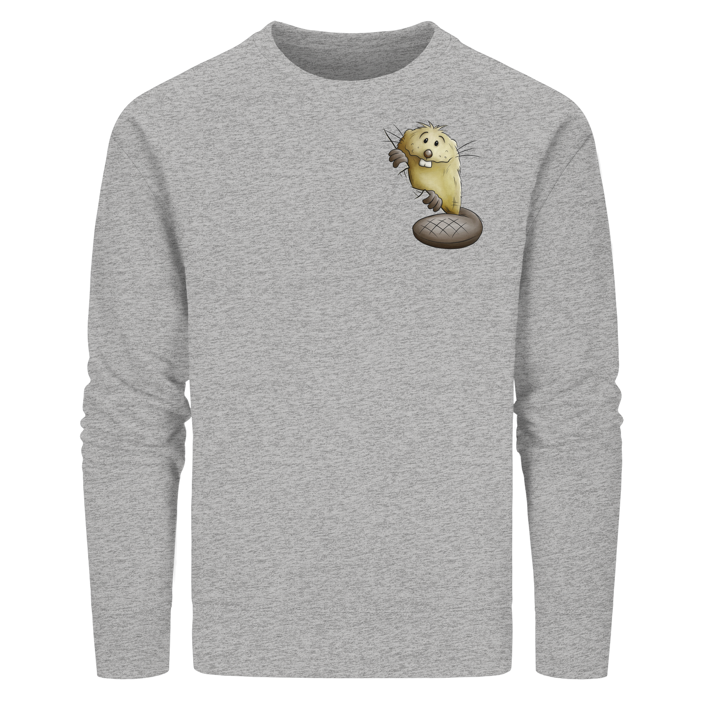 Lustiger frecher Biber - Organic Basic Unisex Sweatshirt