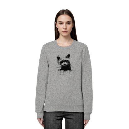 Funky Street Art Waschbär - Organic Basic Unisex Sweatshirt