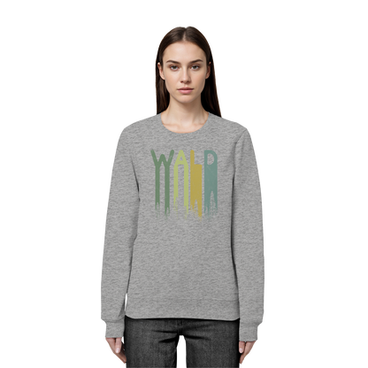 Wald Retro Forst Schriftzug - Organic Basic Unisex Sweatshirt