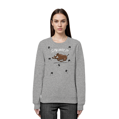 Sauwild wilde Sau | Wildschwein Keiler - Organic Basic Unisex Sweatshirt