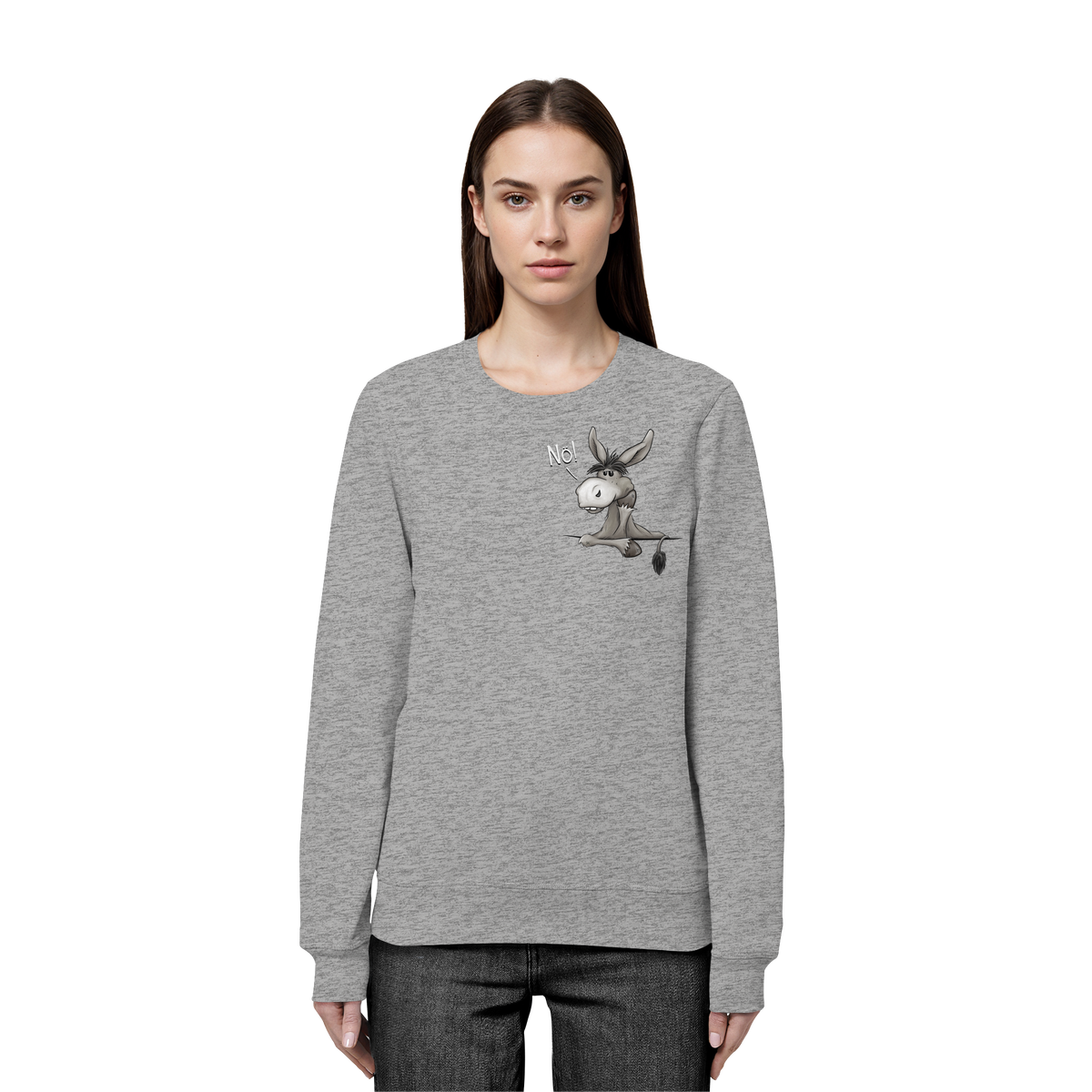 Nö! Störrischer Esel - Organic Basic Unisex Sweatshirt