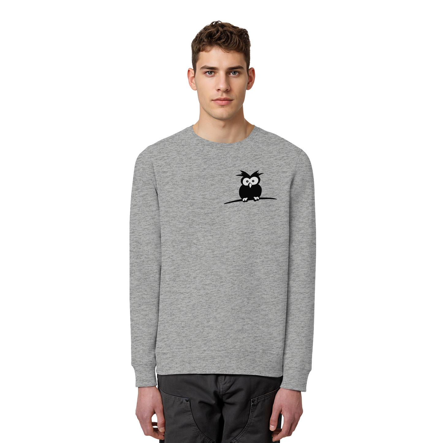 Kleine struppige Eule - Organic Basic Unisex Sweatshirt
