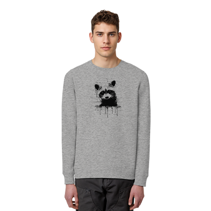 Funky Street Art Waschbär - Organic Basic Unisex Sweatshirt