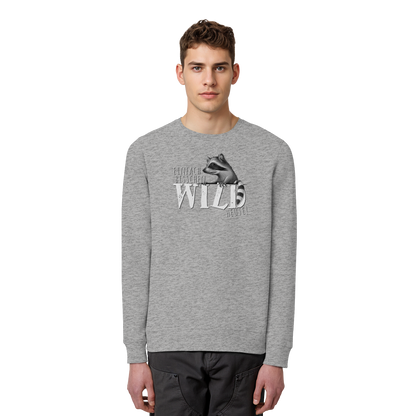Bisschen wild heute! Waschbär - Organic Basic Unisex Sweatshirt